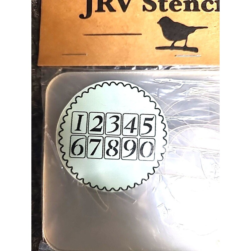NEW 15mil Reusable JRV Set Of 10 Number Stencils 4.5" X 3.25"